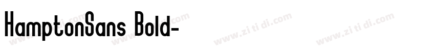 HamptonSans Bold字体转换
